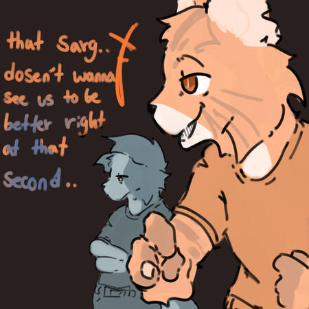 Part of a comic strip from Me and my Gf's comic on Ibis