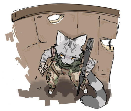 My army oc named Jax on TH